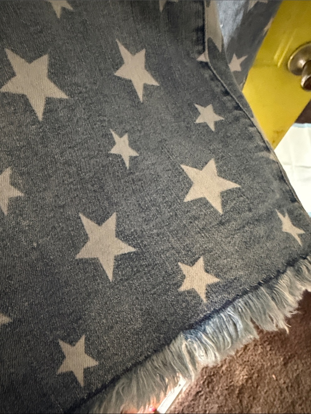 Judy Blue Light Blue Star Print Cropped Jeans - Picture 5 of 8